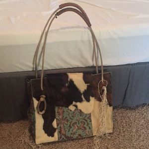Western cowhide bag